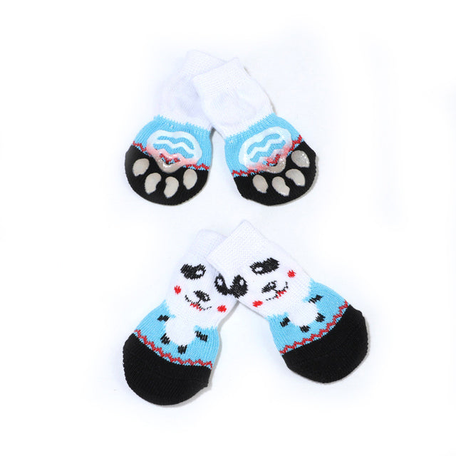 4 Pcs Set Knitted Pet Socks