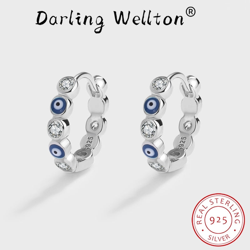 Sapphire Round Diamond Earrings