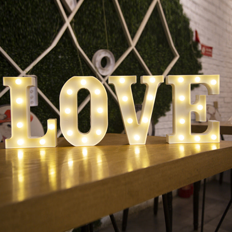 Alphabet Letter with LED Lights