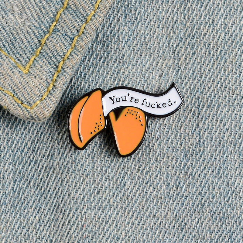 Lucky Fortune Cookie Pins