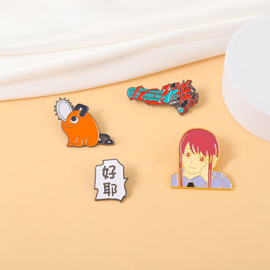 Japan and Hell Mascot Anime Enamel Pins