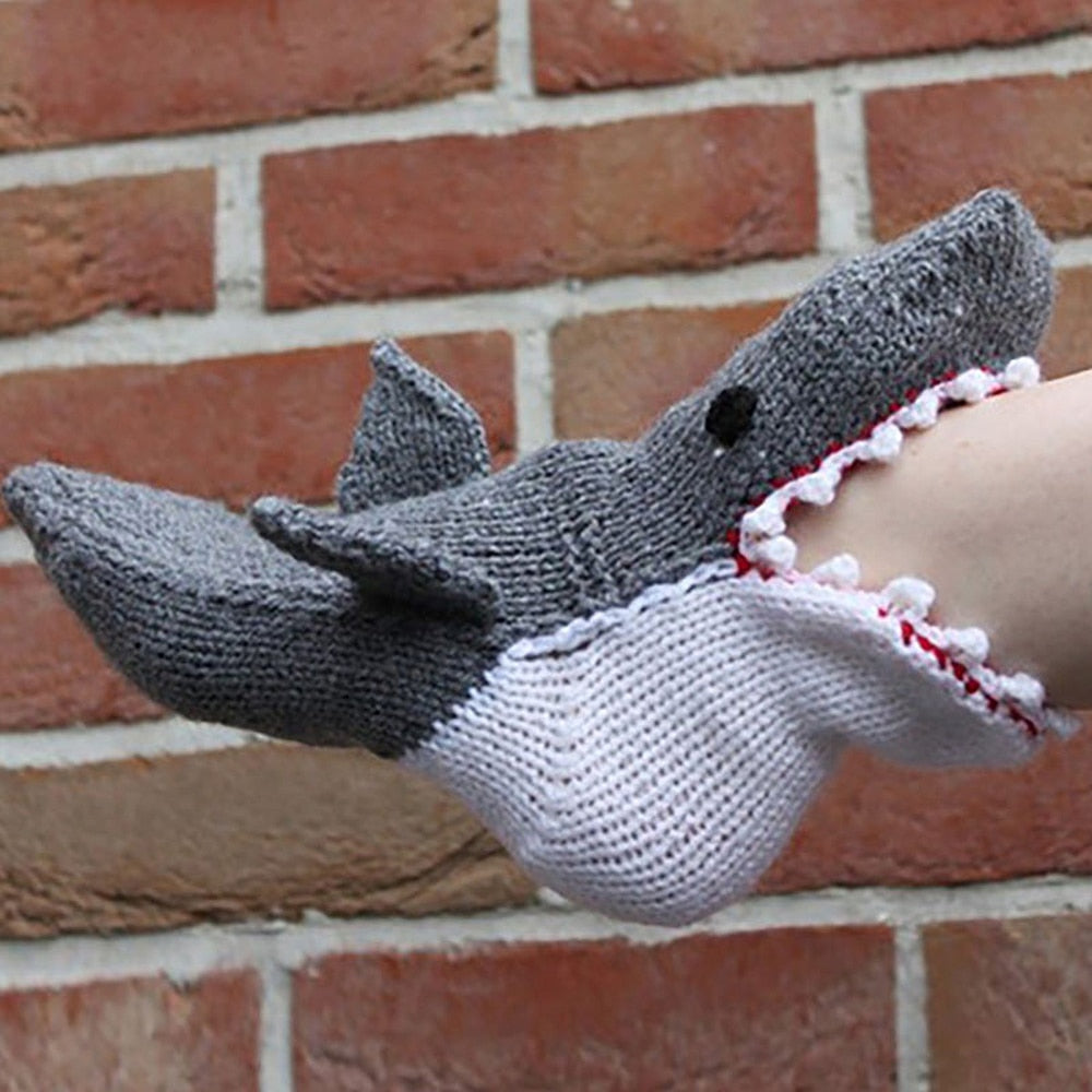 3D Shark Chameleon Crocodile Fish Dragon Knitted Socks