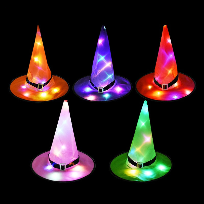 Witch Hat Decoration with LED Light