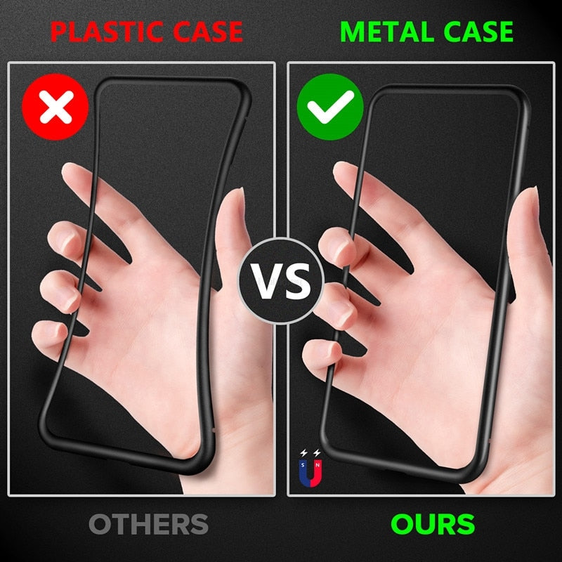 Magnetic Privacy Metal Case for iPhone