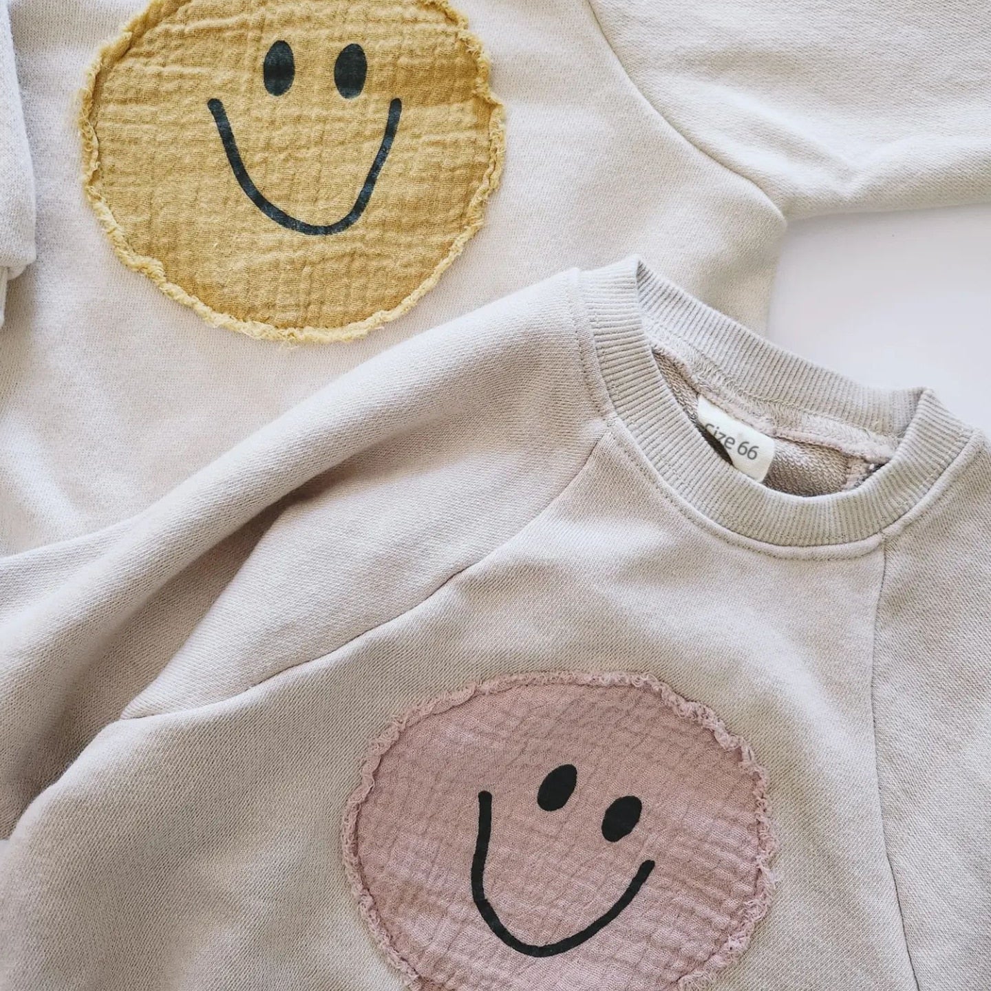 Smiley Face Sweatshirt Romper