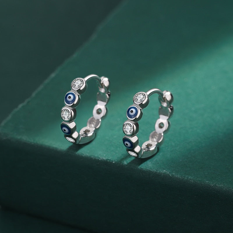 Sapphire Round Diamond Earrings