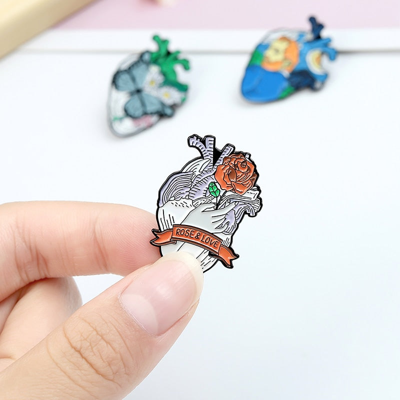 Enamel Heart Pin