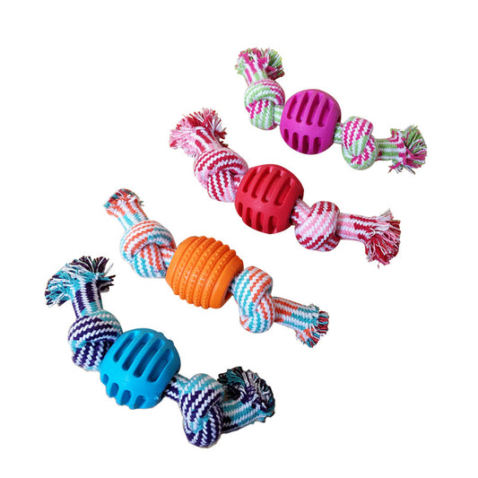 Ball and Rope Toy for Pets