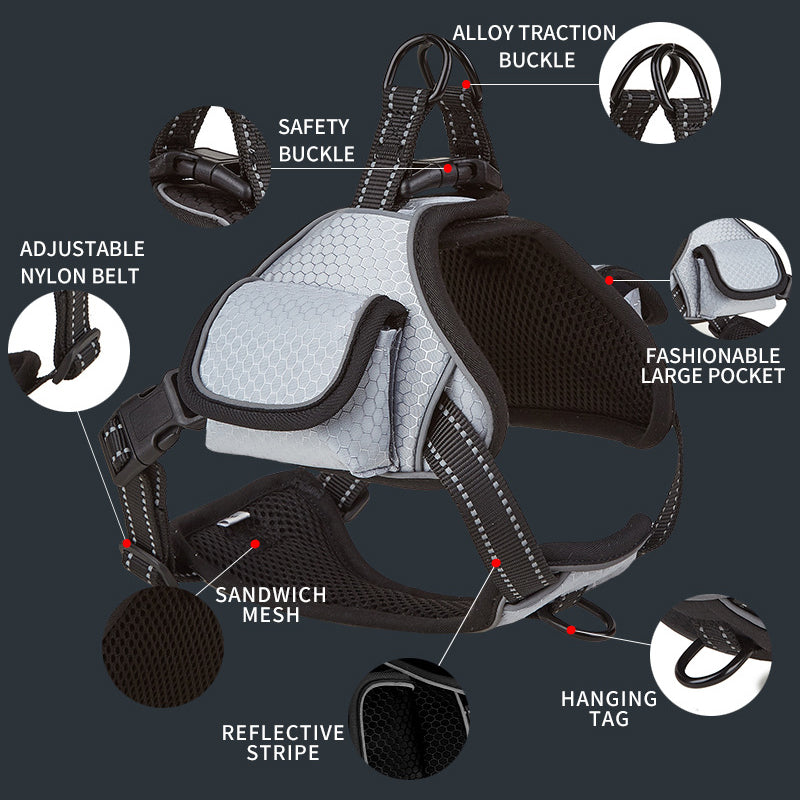 Airtag Pet Harness and  Vest Set