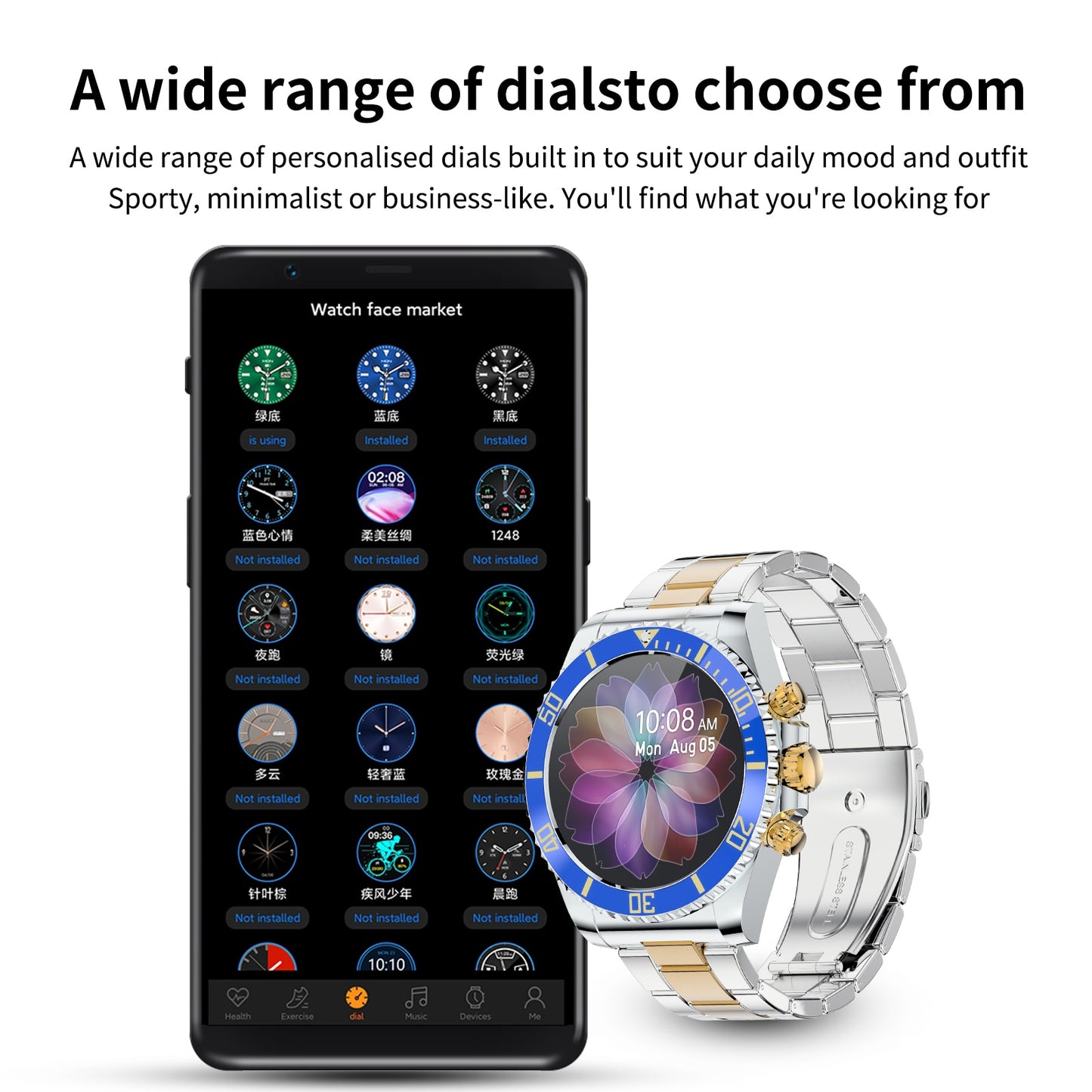 Noctilucent LED Smartwatch