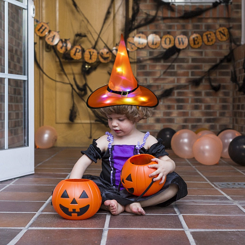 Witch Hat Decoration with LED Light