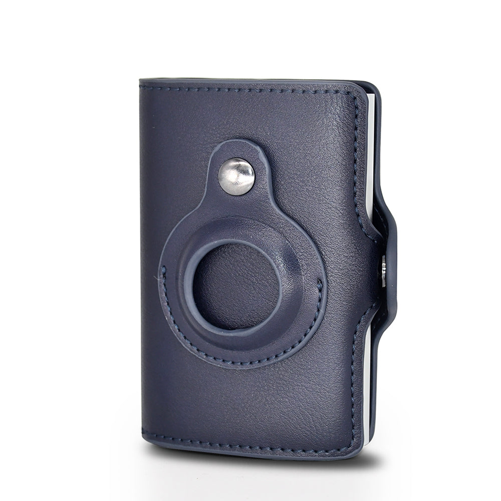 Leather RFID Wallet with AirTag Holder