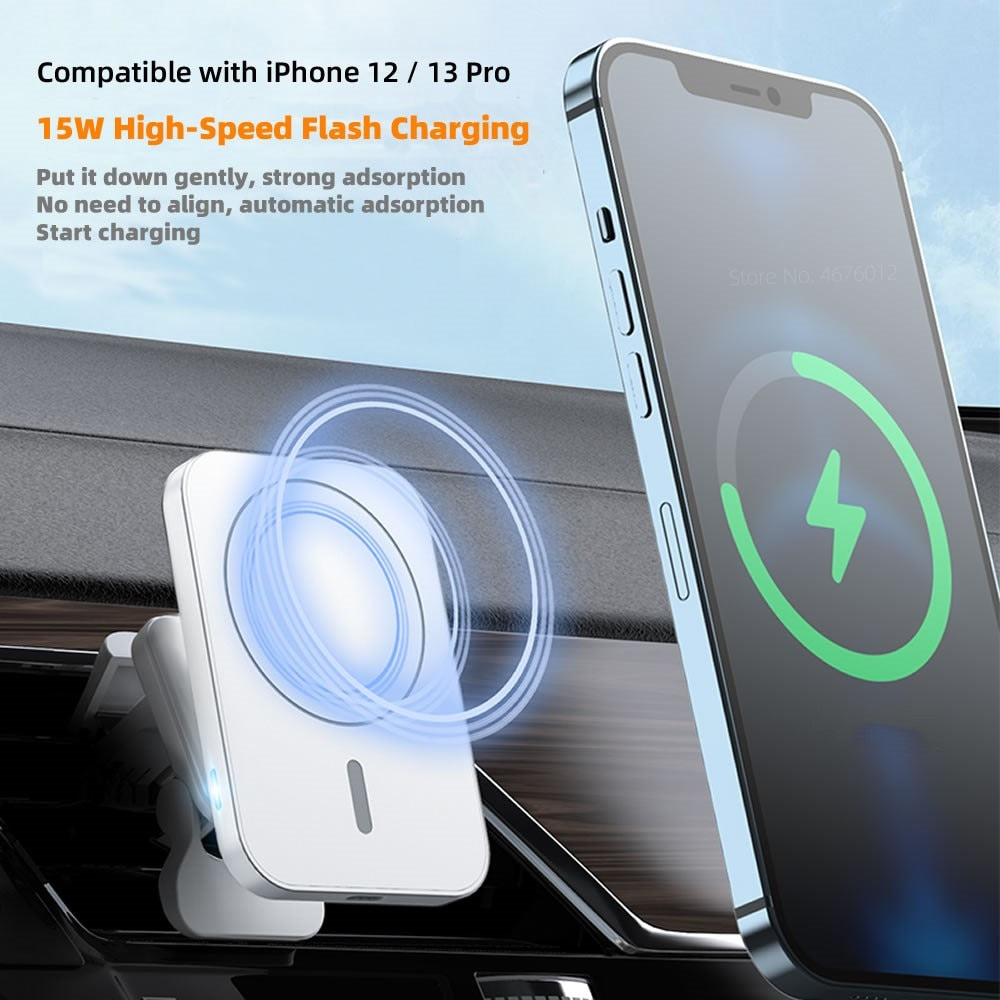 Wireless Magnetic iPhone Charger for Car