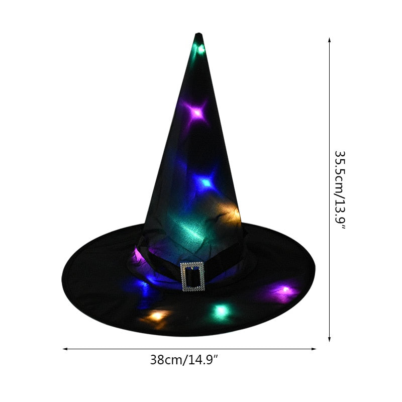 Witch Hat Decoration with LED Light