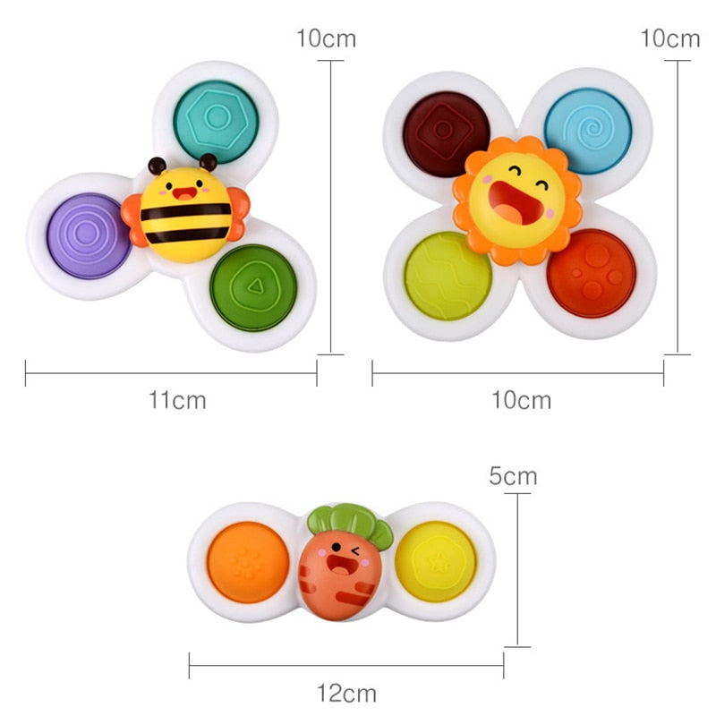 3 Pcs Baby Spin Toys