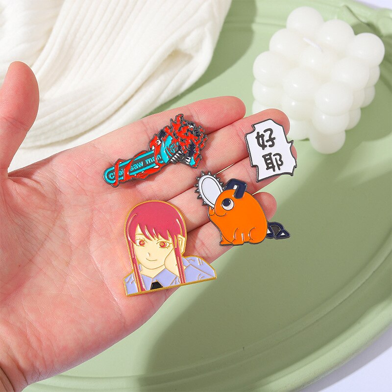 Japan and Hell Mascot Anime Enamel Pins